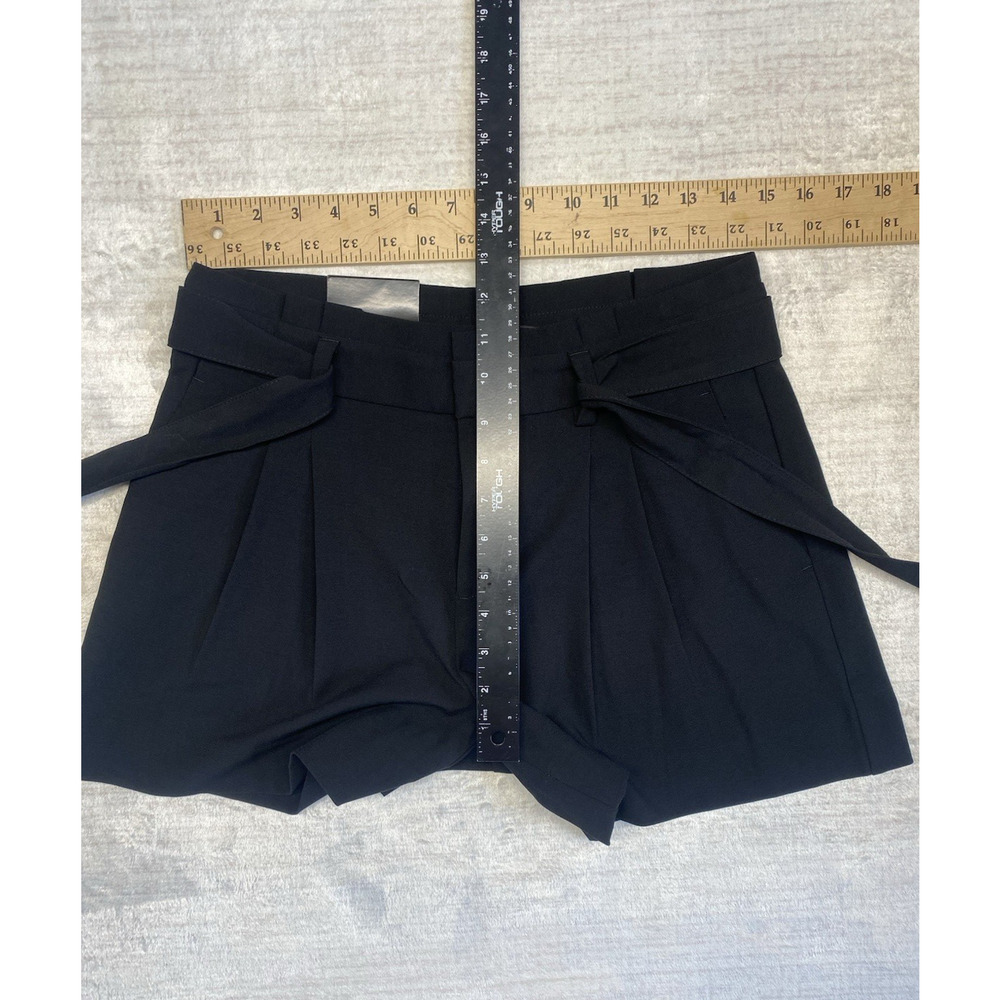 Banana Republic Shorts Womens Size 4 Black High Rise Casual Chic Belted Pockets - Picture 10 of 11